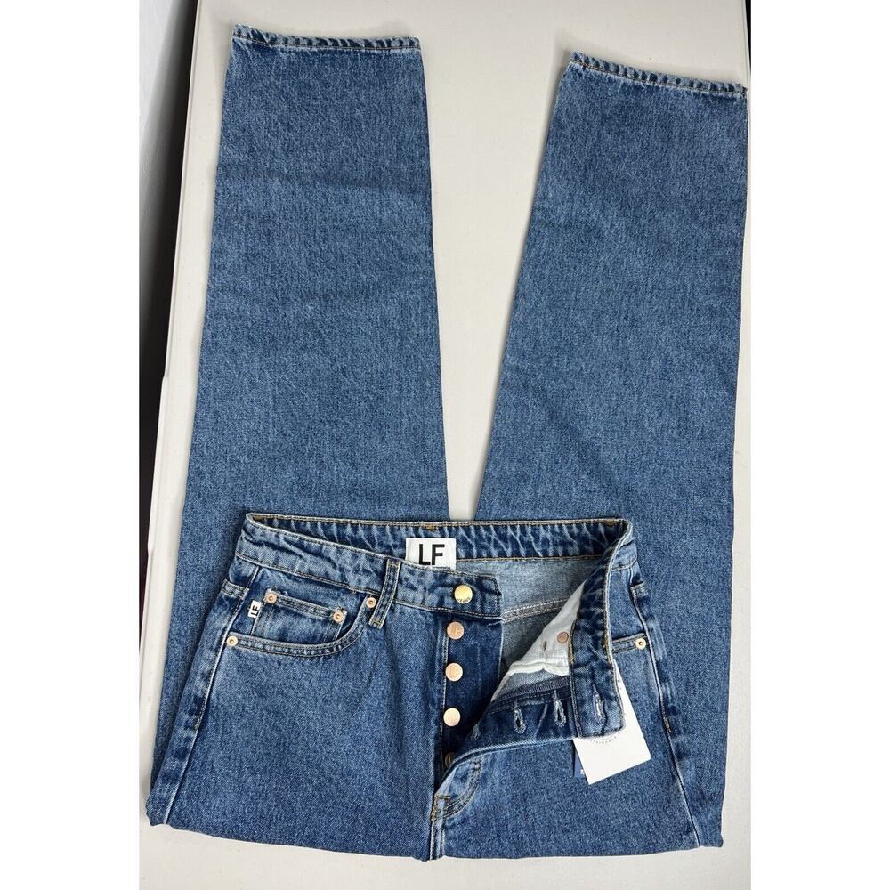 NWT Lovers and Friends Ryan High Rise Straight Jeans in San Sebastian Size 27 - Picture 6 of 12